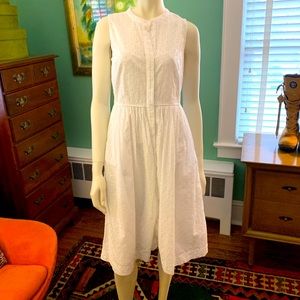 J. Crew cotton eyelet sundress/shirt dress